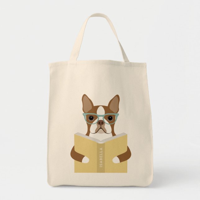 Boston Terrier Hund Väskor (Framsidan)