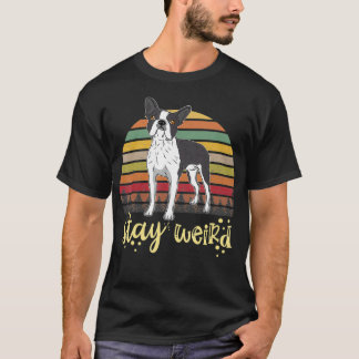 Boston Terrier Hund Vintage T Shirt