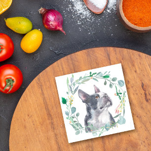 Boston Terrier Hund Watercolor WandeCeramic Tile Kakelplatta