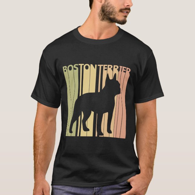 Boston Terrier Hundägare T Shirt (Framsida)