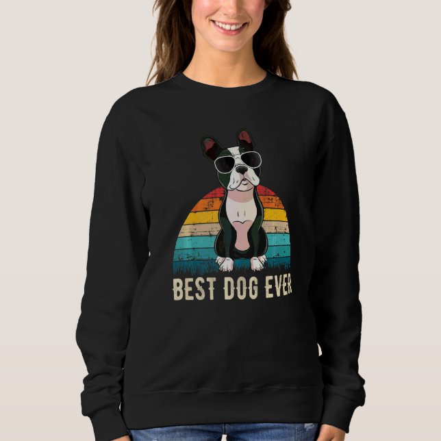 Boston Terrier Hundras  19 T Shirt (Framsida)