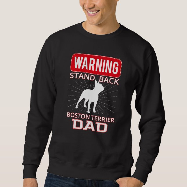 Boston Terrier Hundras  1 Lång Ärmad Tröja (Framsida)