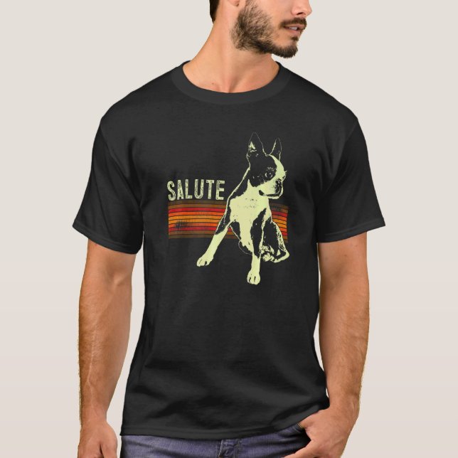 Boston Terrier Hundras  29 T Shirt (Framsida)