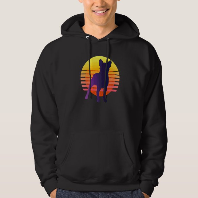 Boston Terrier Hundras  49 Hoodie (Framsida)