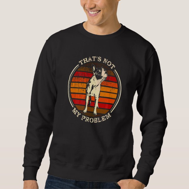 Boston Terrier Hundras  81 Lång Ärmad Tröja (Framsida)