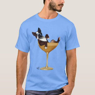 Boston Terrier i Cocktail Glass 2 T Shirt
