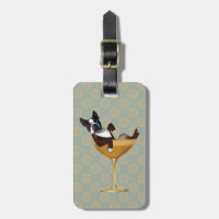 Boston Terrier i Cocktail Glass