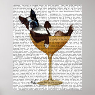 Boston Terrier i Cocktail Glass Poster