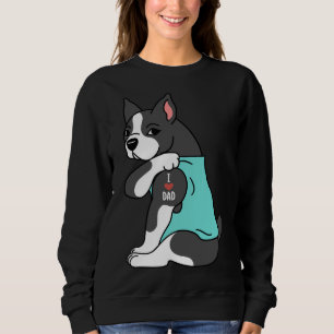 Boston Terrier I Kärlek Pappa T Shirt
