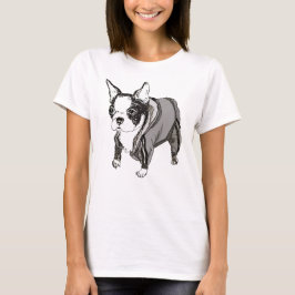Boston Terrier i svenska byxor Tee