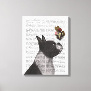 Boston Terrier Ice Cream Canvastryck
