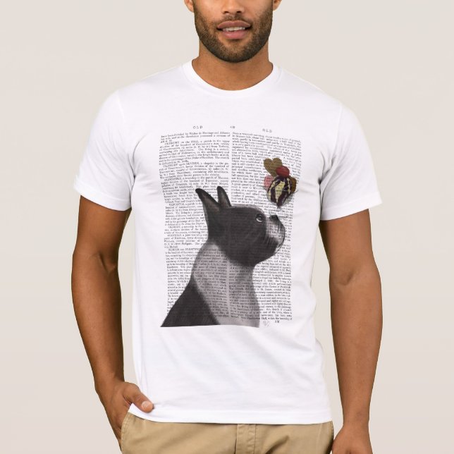 Boston Terrier Ice Cream T Shirt (Framsida)