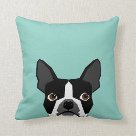 Boston Terrier - illustration av Cute hund pet art Kudde