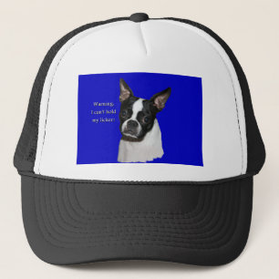 Boston Terrier: Inte rymma henne kan licker Truckerkeps