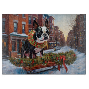 Boston Terrier jul jul, julsäsong