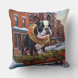 Boston Terrier jul jul, julsäsong Kudde