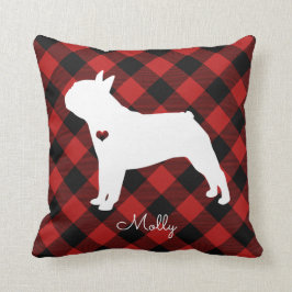 Boston Terrier jul Play Hund Namn Kudde