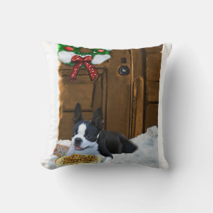 Boston Terrier-julgåvor Kudde