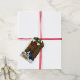Boston Terrier-julgåvor Presentetikett