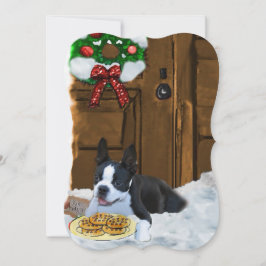 Boston Terrier-julkort Julkort