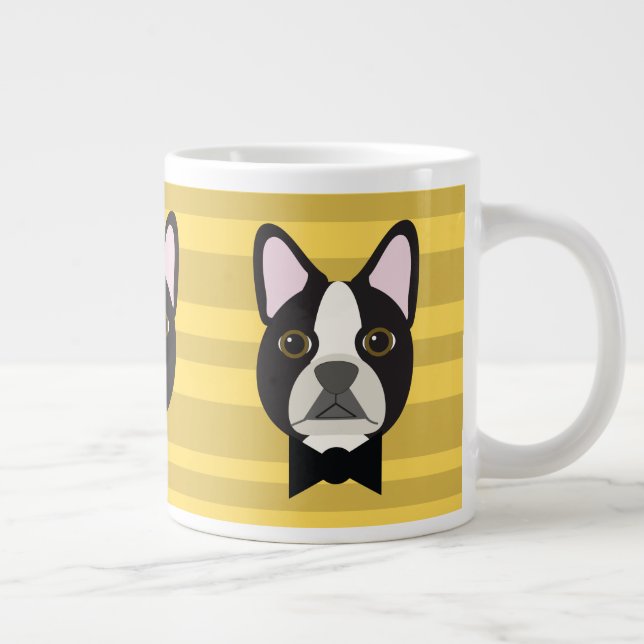 Boston Terrier Jumbo Mugg (Höger)