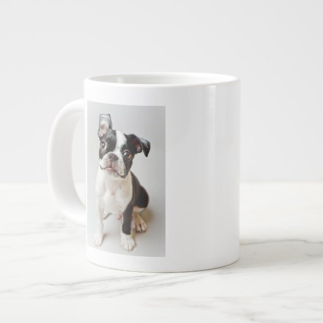 Boston Terrier Jumbo Mugg (Framsida vänster)