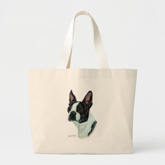 Boston Terrier Jumbo Tygkasse (Framsidan)