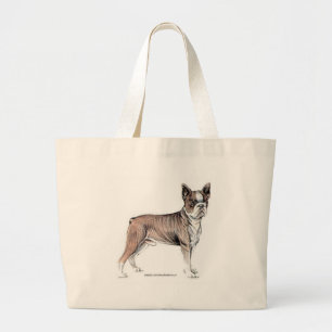 Boston Terrier Jumbo Tygkasse