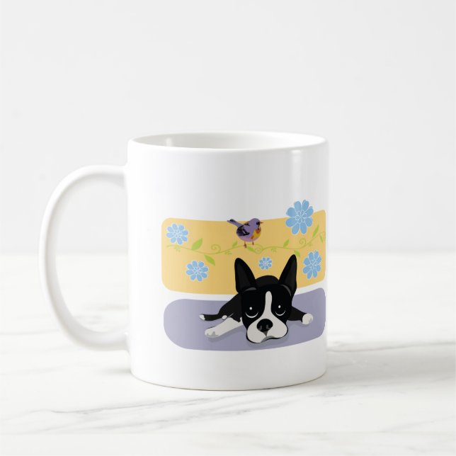 Boston Terrier Kaffemugg (Vänster)