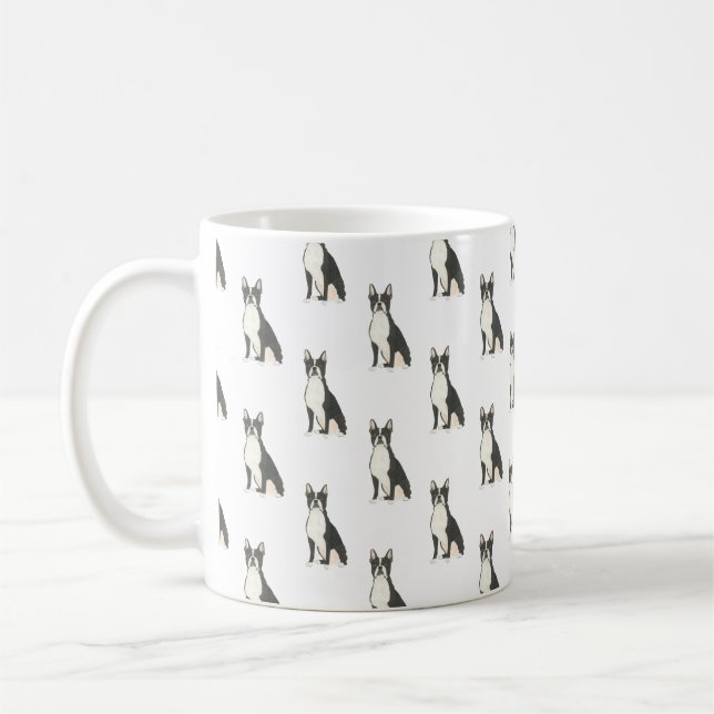 Boston Terrier Kaffemugg (Vänster)