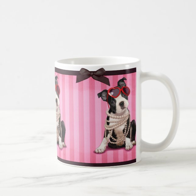 Boston Terrier Kaffemugg (Höger)