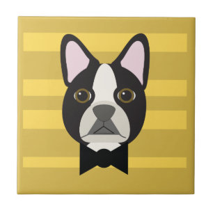 Boston Terrier Kakelplatta