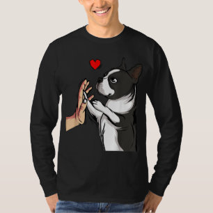 Boston Terrier Kärlek Bostie Hund Mamma Funny Girl T Shirt