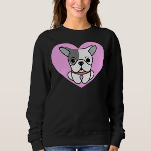Boston Terrier Kärlek Heart T Shirt