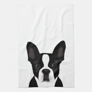 Boston Terrier Kitchen Towel Kökshandduk