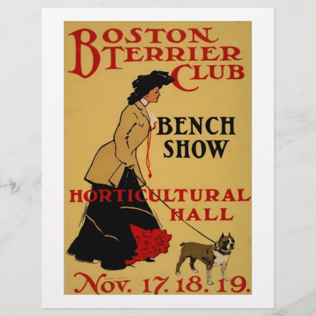 Boston Terrier Klubb Reklamblad (Framsidan)