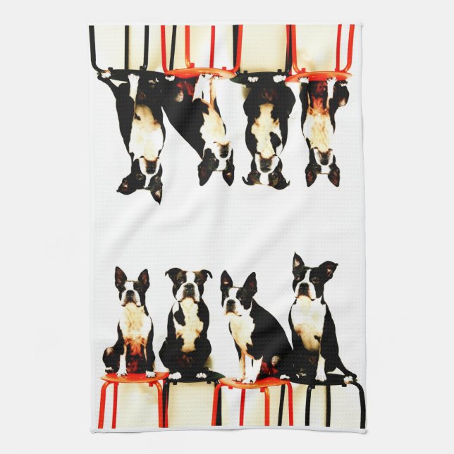 Boston terrier Ⅰ Kökshandduk (Vertikal)