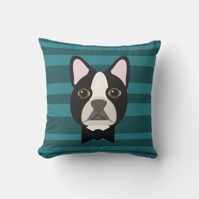 Boston Terrier Kudde (Framsida)