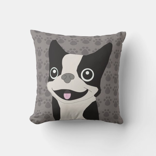 Boston Terrier Kudde (Framsida)