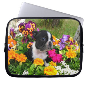 Boston terrier laptop fodral