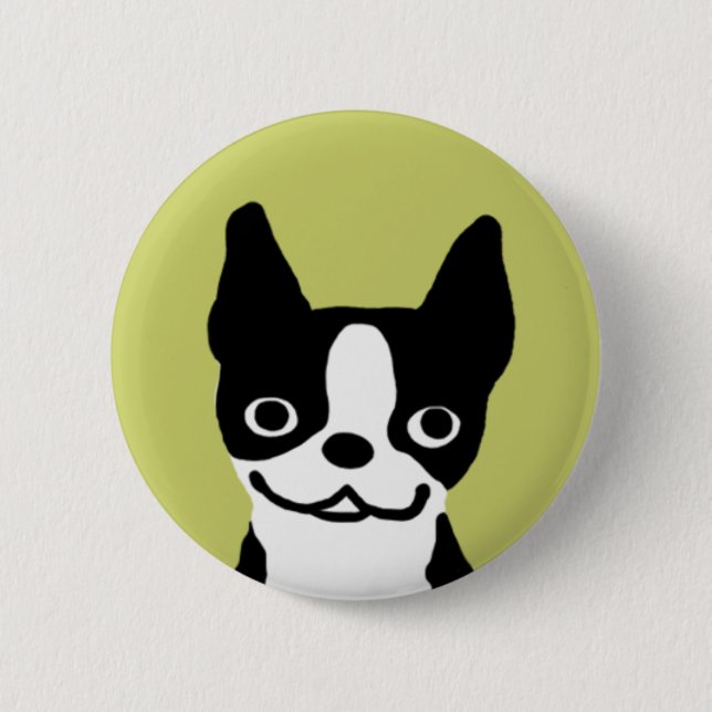 Boston Terrier-leende Knapp (Framsida)