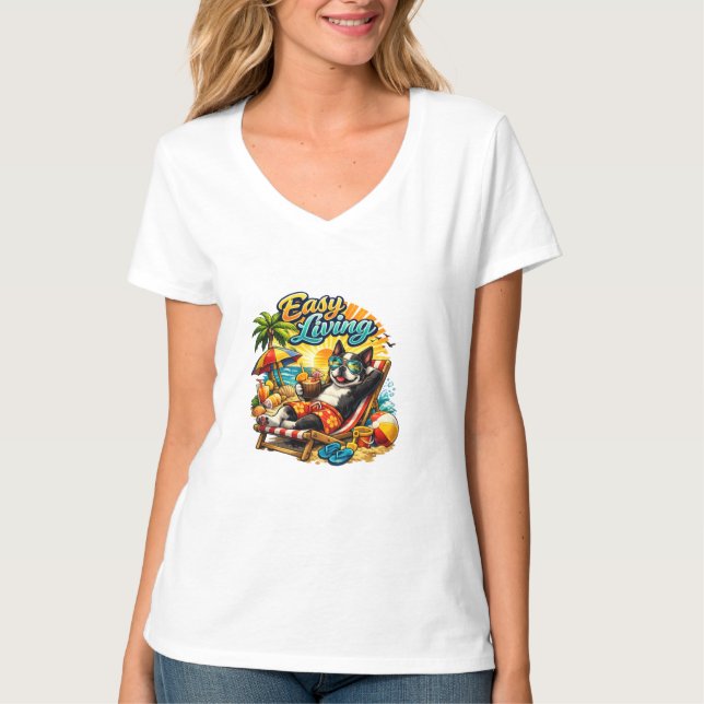 Boston Terrier Liv Enkelt Boende T Shirt (Framsida)