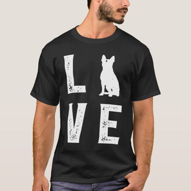 Boston Terrier Love  1 T Shirt (Framsida)