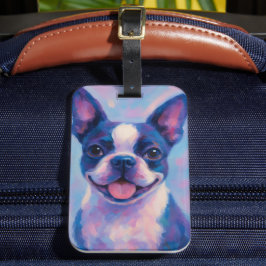 Boston Terrier Luggage Tag Bagagebricka