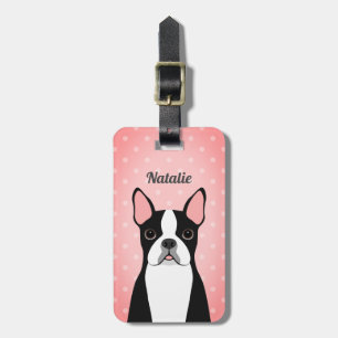 Boston Terrier Luggage Tags Bagagebricka