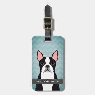 Boston Terrier Luggage Tags Bagagebricka