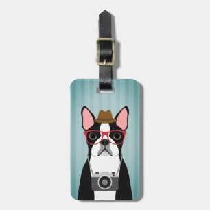 Boston Terrier Luggage Tags Bagagebricka