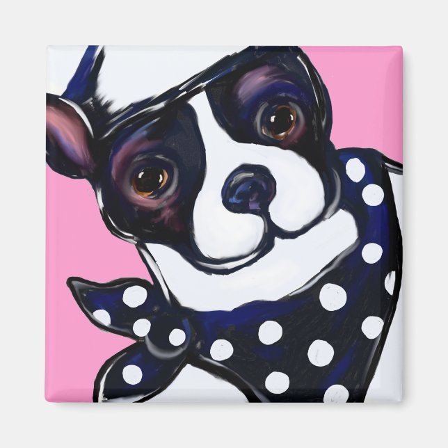 BOSTON TERRIER MAGNET (Framsidan)