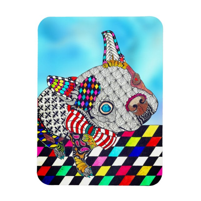 Boston Terrier Magnet 3"x4" (Vertikal)