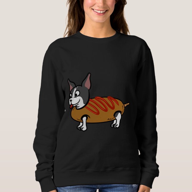 Boston Terrier Maj Hund T Shirt (Framsida)
